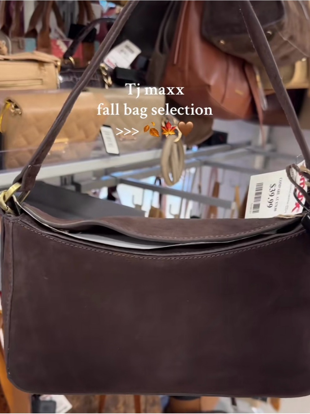 ISO T.J.Maxx Dark Brown Shoulder Bag